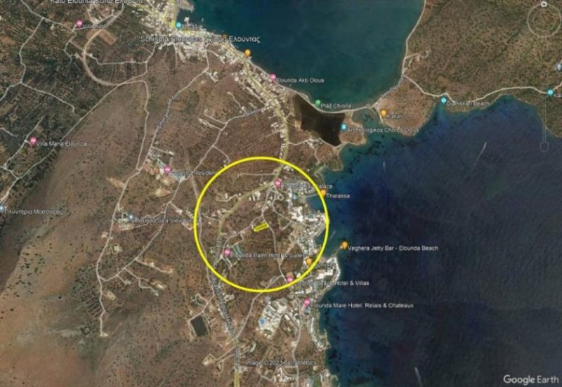 Schisma Eloundas Kreta, Schisma Eloundas: Baugrundstück mit Meerblick in Strandnähe zu verkaufen Grundstück kaufen